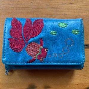 LAVISHY embroidered wallet